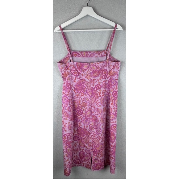 Lauren Ralph Lauren Vintage 90’s / Y2K Paisley Print Square-neck Sundress size 8 - Picture 7 of 10